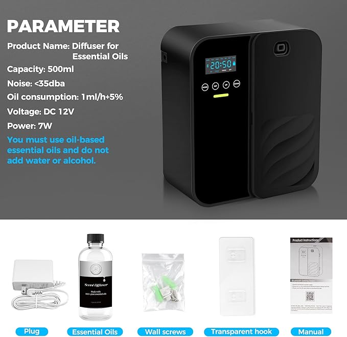 Hotel Scent Diffuser, House Scent Machine, 5000 Sq.Ft of Coverage, 500ml Large - Image 8
