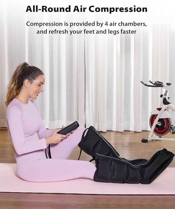 CINCOM Leg Massager for Circulation and Pain Relief, Air Compression Massager - Image 2