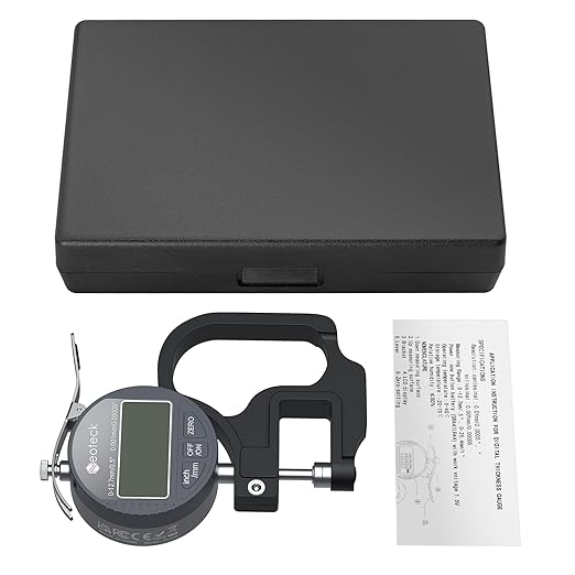 Neoteck Digital Thickness Gauge 0.5inch/12.7mm, 0.00005inch/0.001mm LCD Display - Image 8
