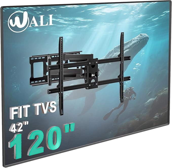 WALI Heavy Duty Full Motion TV Wall Mount Bracket by WALI