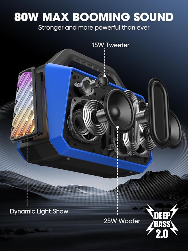 TPWIN Portable Bluetooth Speakers Loud - Image 2