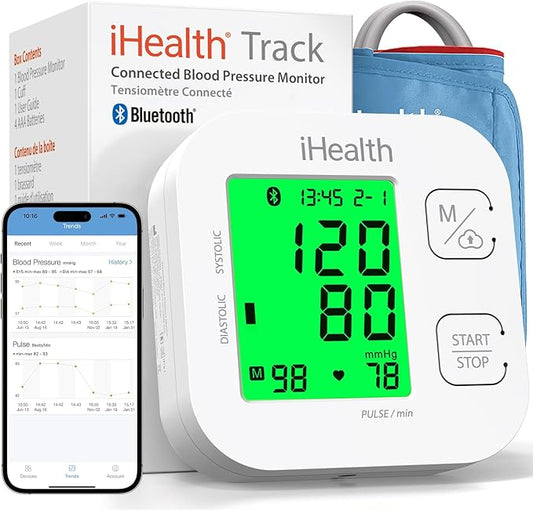 iHealth Track Smart Upper Arm Blood Pressure Monitor by iHealth