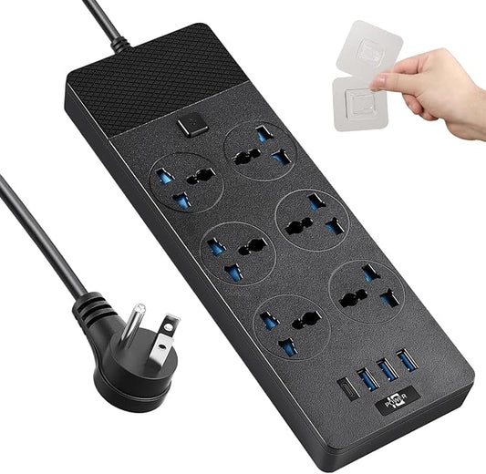 Universal Power Adapter, Jumpso 3000w Power Strip by Jumpso
