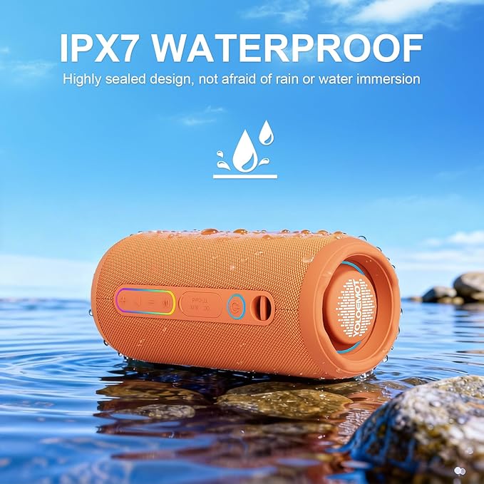 YOLOEMOT Shower Bluetooth Speaker Waterproof, Powerful Deep Bass, Wireless - Image 3