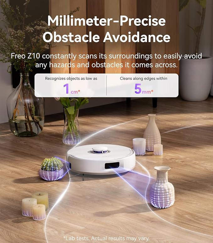 NARWAL Freo Z10 Robot Vacuum and Mop Combo, Tangle Free Robot Mop, 000Pa Suction - Image 7
