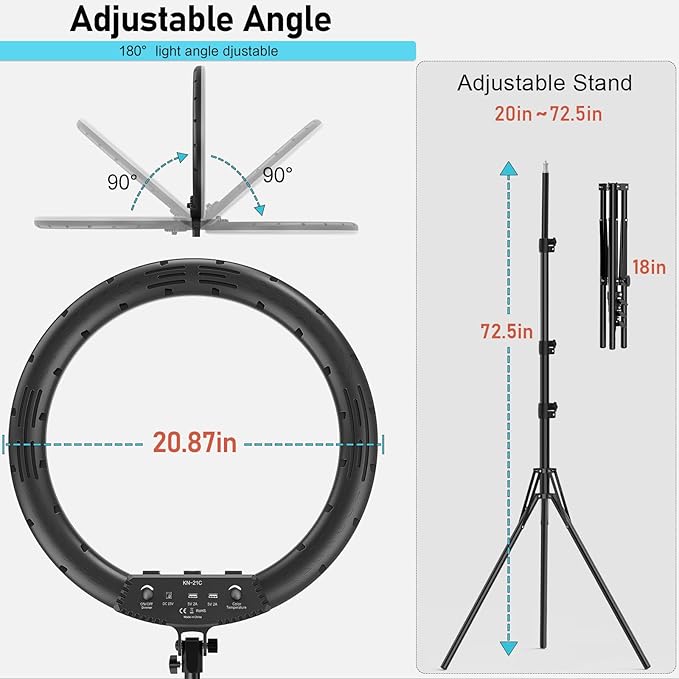 Hagibis 21 inch Ring Light - Image 6