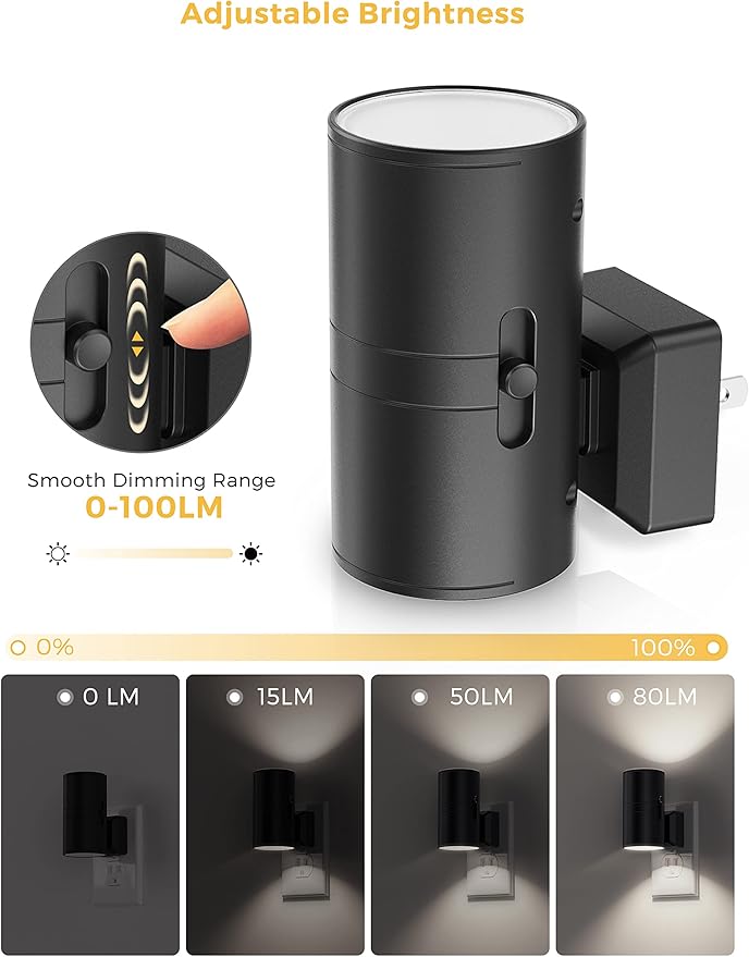 L LOHAS LED Night Light, Bright Wall Plug Night Light, 5000K Daylight White - Image 3