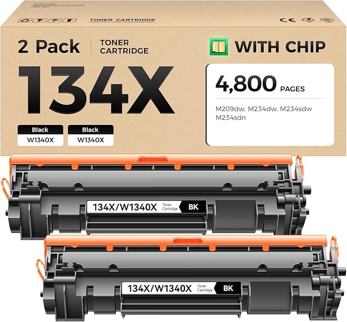 134X Toner Cartridge 2-Black by HSink