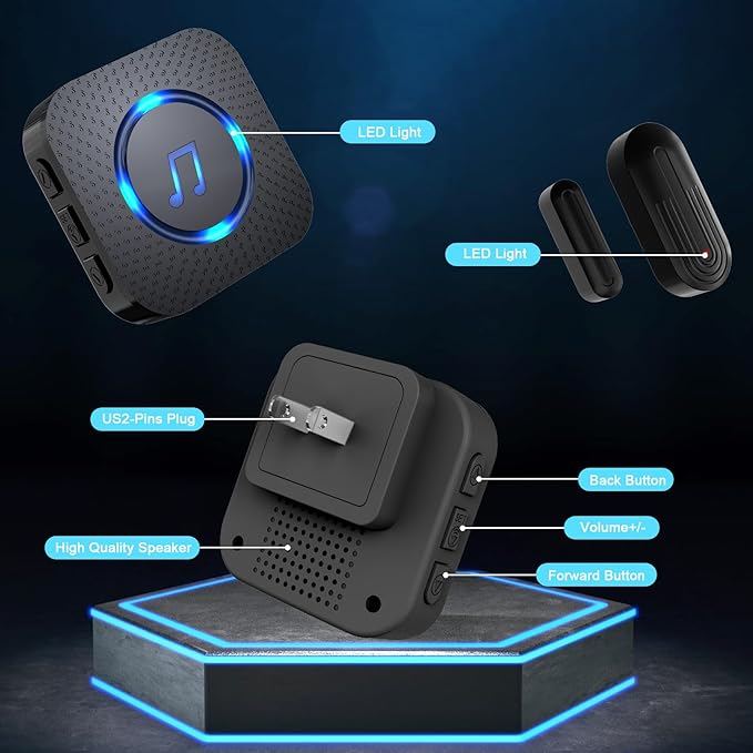 SanJie Door Sensor Chime When Door Opens, Door Entry Chime - Image 8