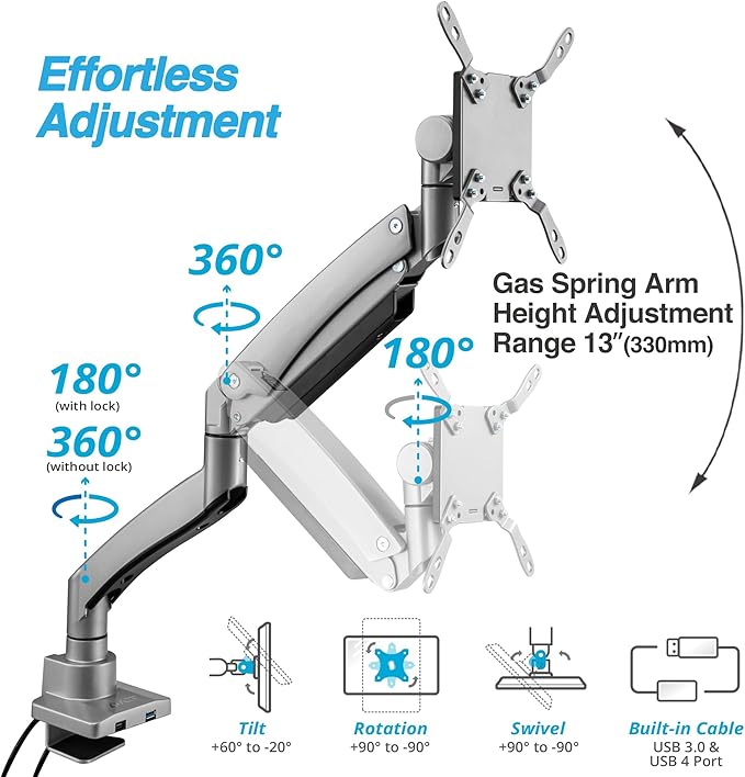 AVLT Single 17"-57" Super Ultrawide Monitor Arm - Image 3