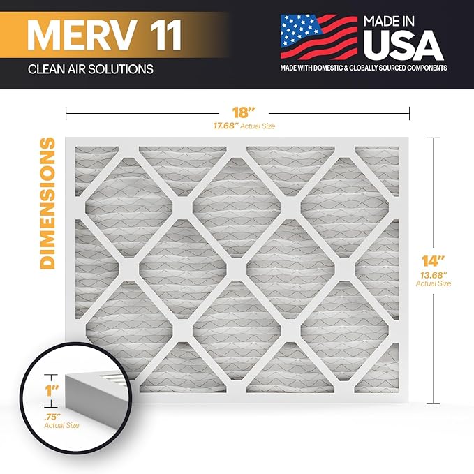 BNX TruFilter 14x18x1 Air Filter MERV 11 - Image 2
