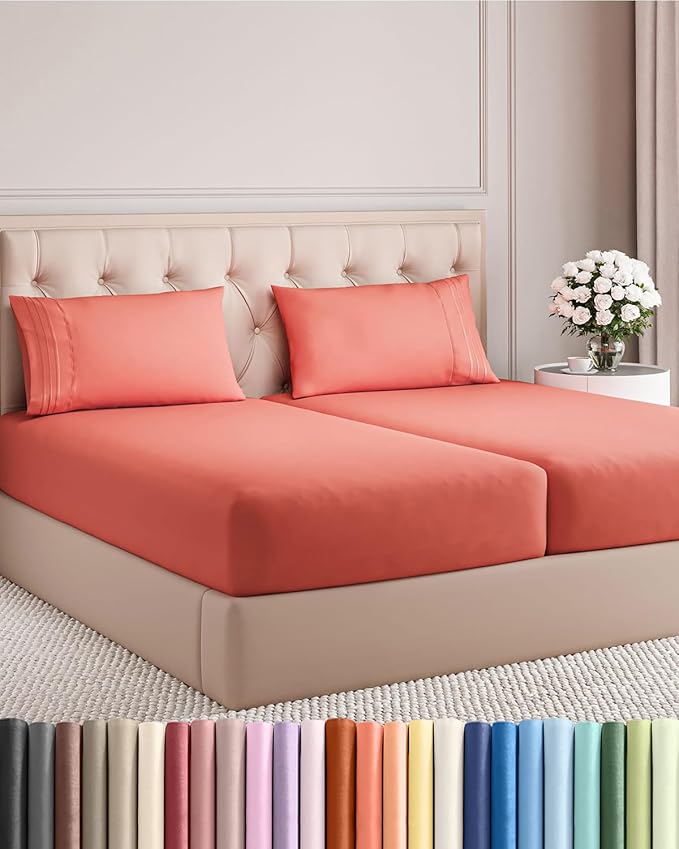 Split King Size 5 Piece Sheet Set by CGKUnlimited