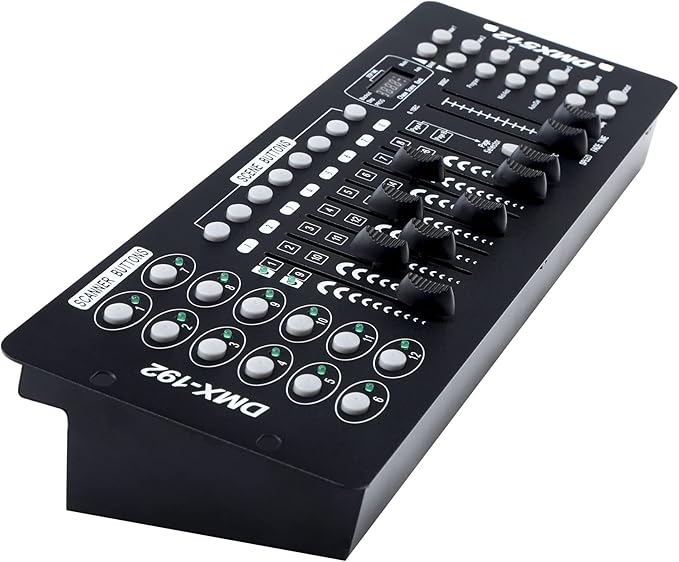 TCFUNDY DMX 512 Controller, 192 Channel DMX Light Controller Stage Lighting - Image 8