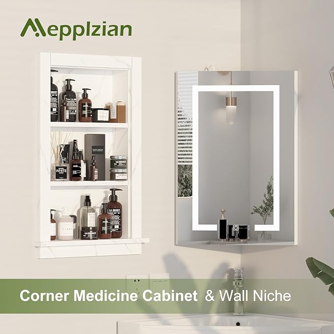 Recessed Medicine Cabinet, 14x24 Bathroom Cabinet - Image 5