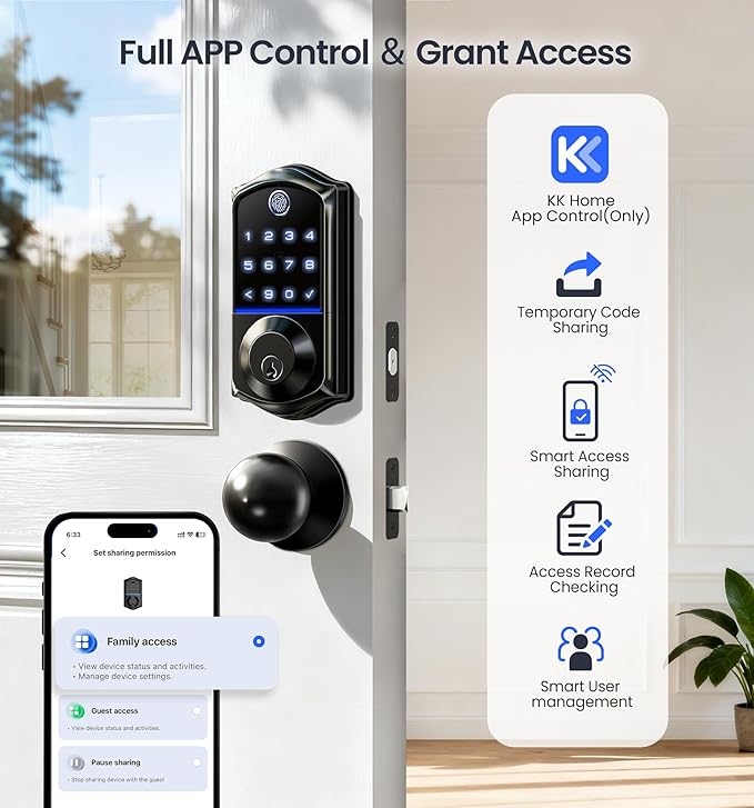 Veise VE017-K Fingerprint Smart Lock - Image 2