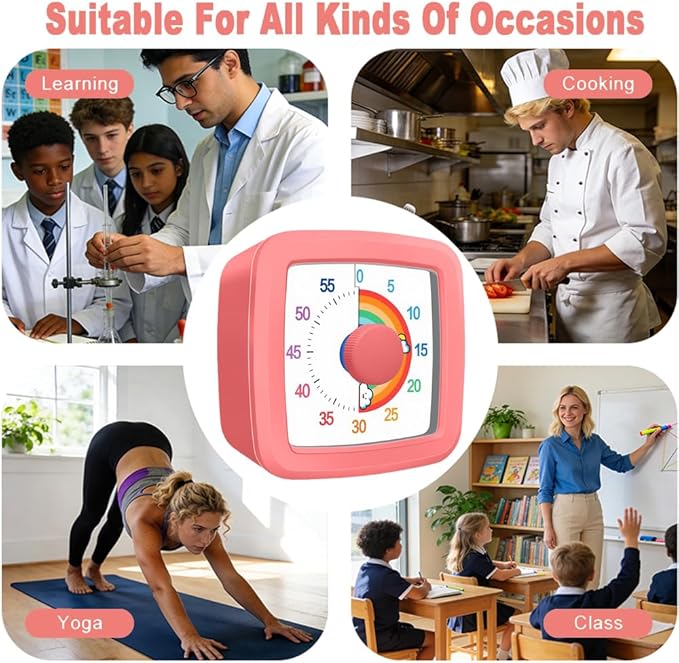 MEPHILIMIA Visual Timer for Children, 60 Minute Countdown for Classroom - Image 6