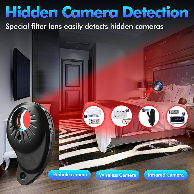 JMDHKK M8000 Hidden Camera Detector, Bug Detector, Camera Finder, Signal - Image 4