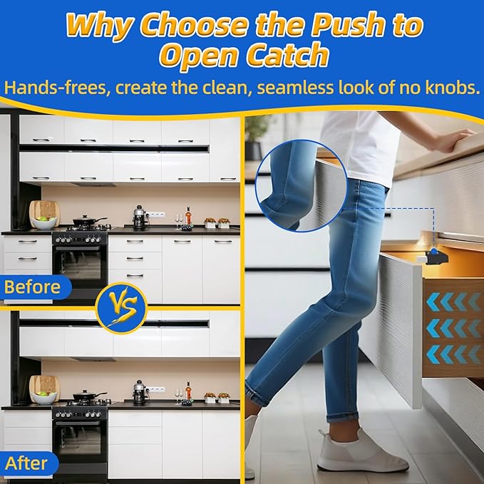 Touch Latch Jiayi Heavy Duty Push Open Cabinet Hardware Magnetic Push Spring - Image 2