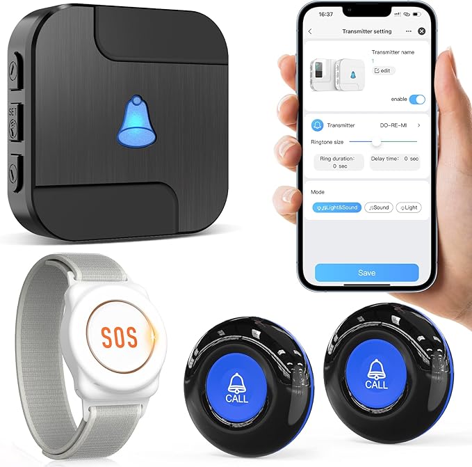 CallToU Wi-Fi Wireless Caregiver Pager Call Button by CallToU