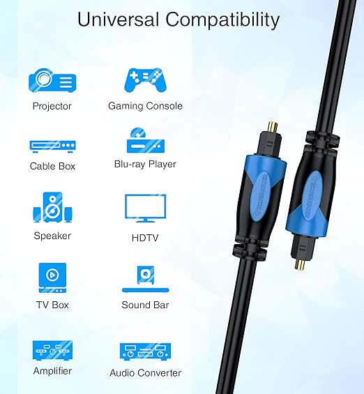 BlueRigger Digital Optical Audio Toslink Cable - Image 3