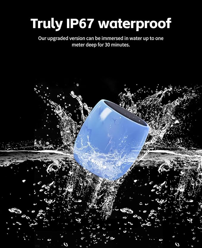 comiso Small Bluetooth Speaker, IPX7 Waterproof Speaker - Image 3