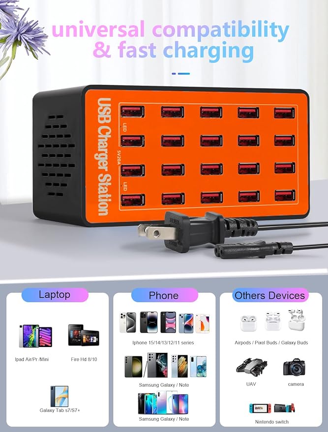 Charging Station, 100W20Port USB Charging Station, Charging Station - Image 4