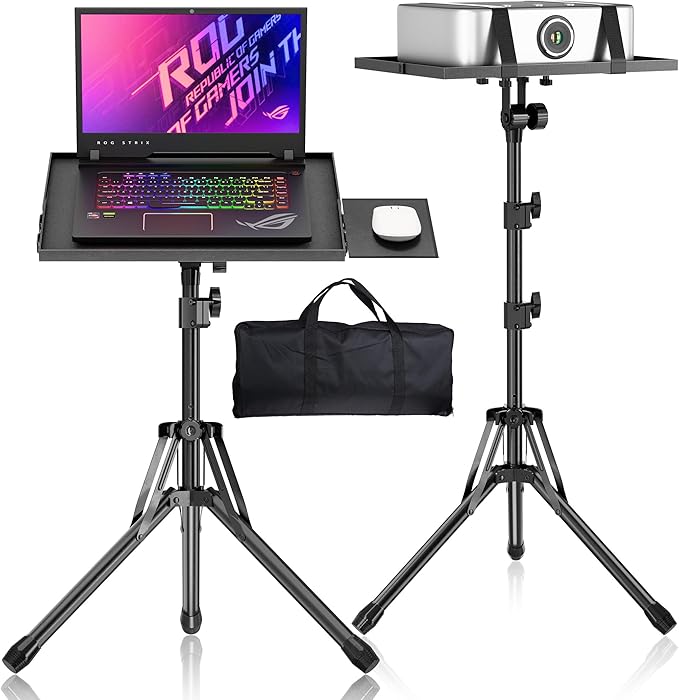 Projector Stand Tripod, Adjustable Height 26 to 56 Inch Laptop Tripod, Laptop by GSOW-FacilitateYourLife