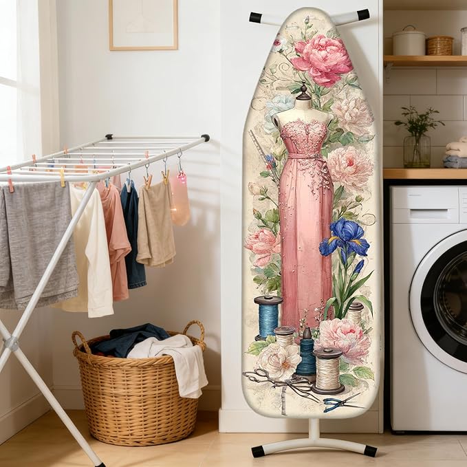 Nuxovilar Ironing Board Cover Needle Cotton 15x54 Inches | Ironing Board Cover - Image 2