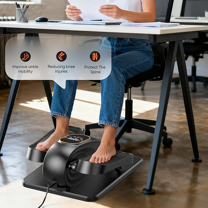 2025 New Under Desk Elliptical Machine, Portable Seated Pedal Exercise Machine - Image 4