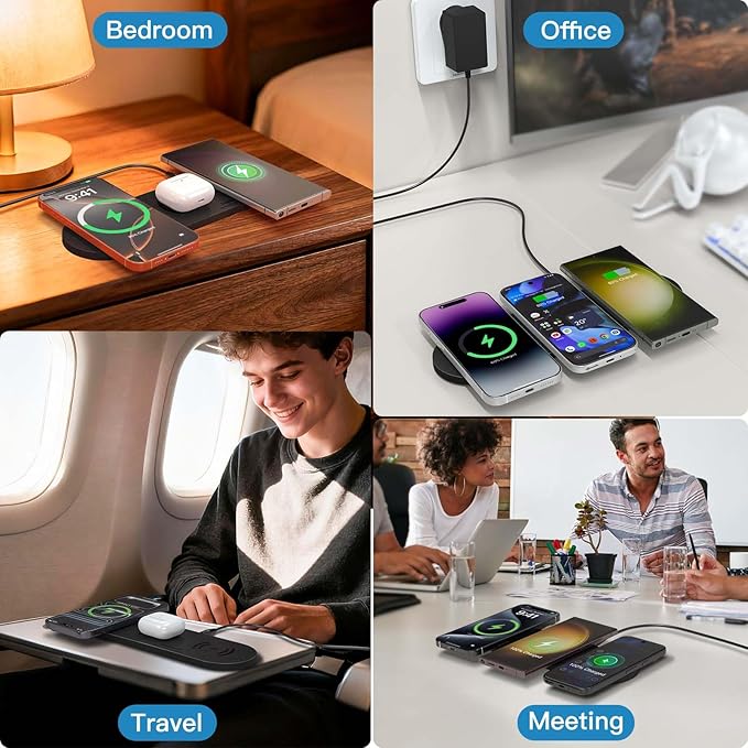 ZealSound Wireless Charging Pad, Triple Wireless Charger Pad Multiple Devices - Image 7