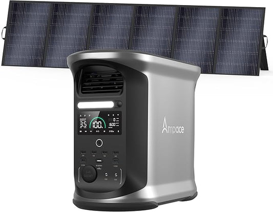 AMPACE 2400W Solar Power Station by OSCAL