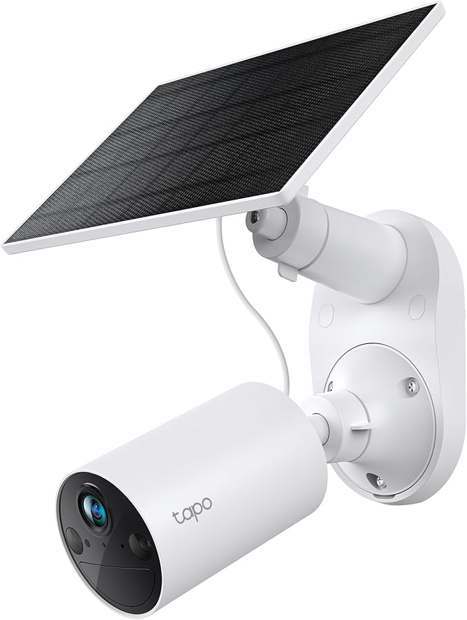 Tapo TP-Link SolarCam C402 Kit, Outdoor Battery Camera w/Solar Panel Base by Tapo