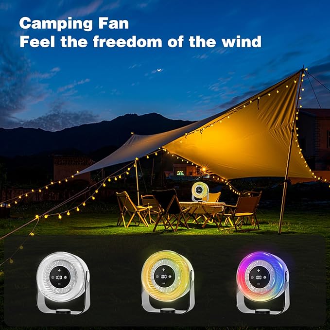 KKANDPP Desk Fans for Bedroom, Quiet Wall-Mounted Desk Fan - Image 6