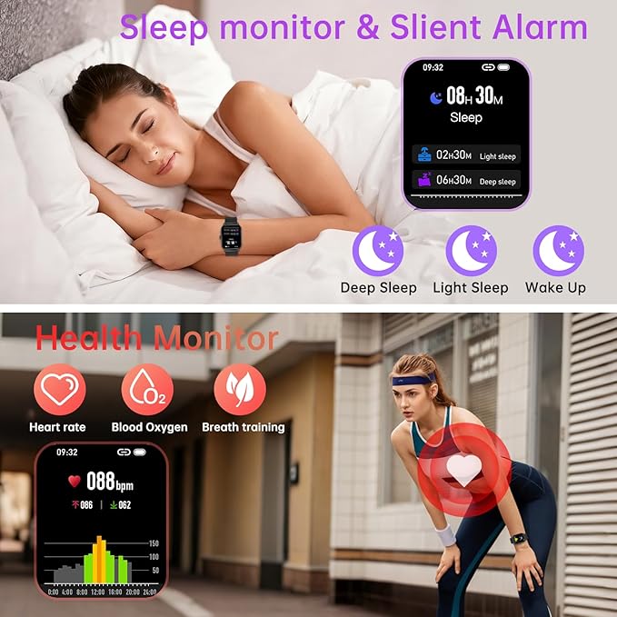 Smart Watch for Men Women Fitness: Waterproof Make Answer Call Running - Image 3