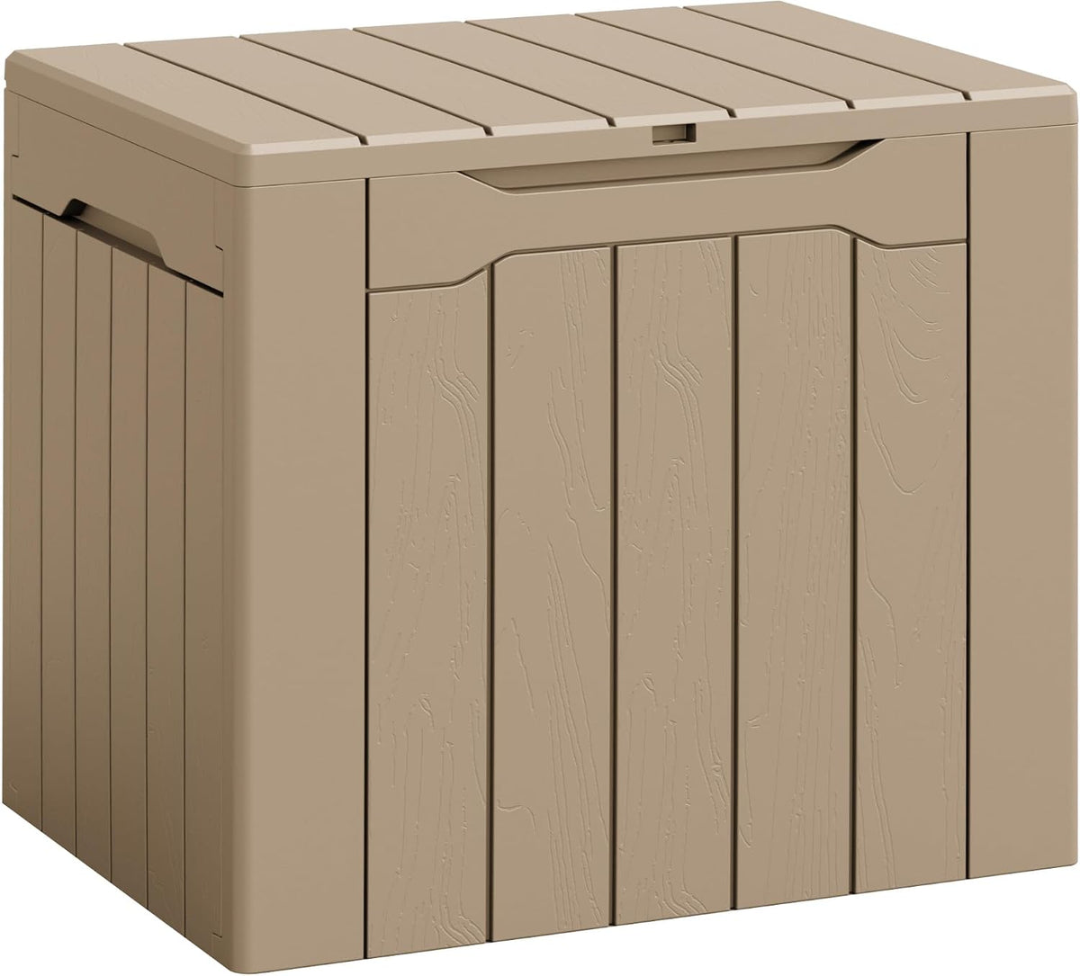 flamaker deck box 30 gallon, waterproof resin small, main product view