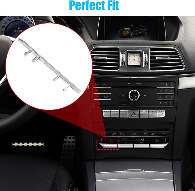 Jaronx Compatible with Mercedes Benz AC Button Trim E Class W212, Temperature - Image 6