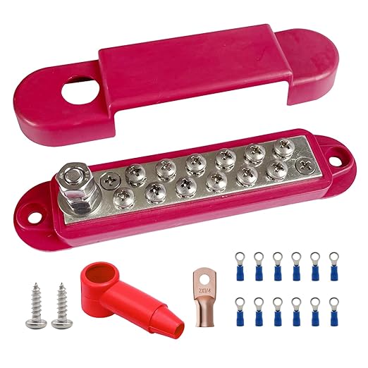 1/4" Stud Power Distribution Block Bus Bar - Image 4