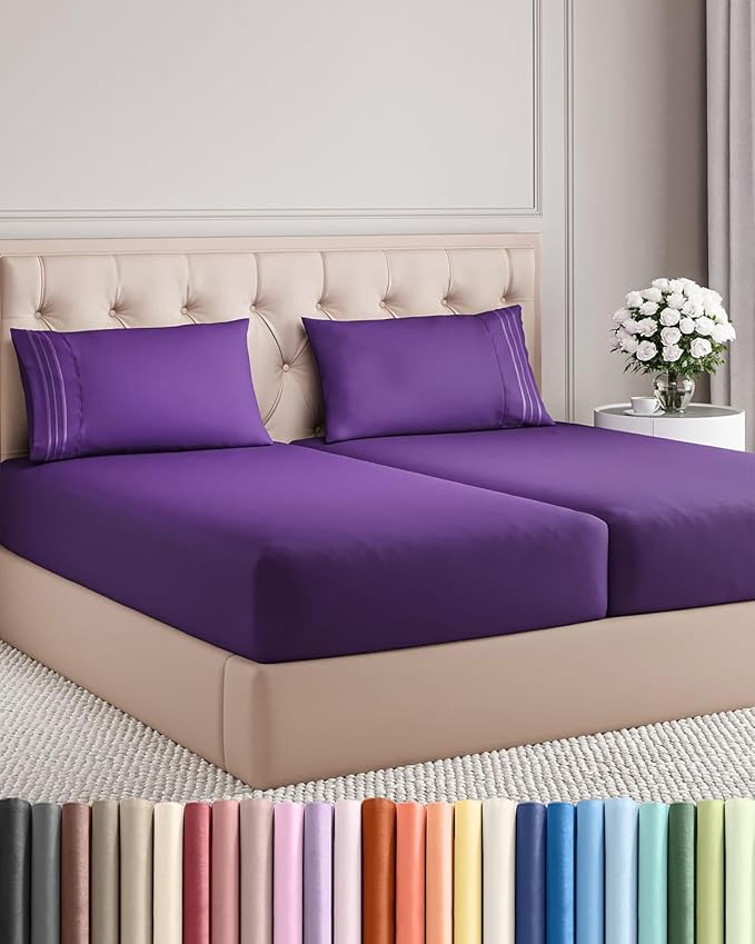 Split King Size 5 Piece Sheet Set by CGKUnlimited