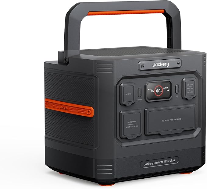 Jackery Explorer 1500 Ultra Portable Power Station, 1536Wh LiFePO4 Battery by JackeryInc