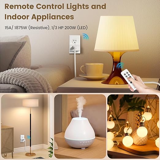 SURAIELEC Remote Control Outlet, Wireless Light Switch - Image 4