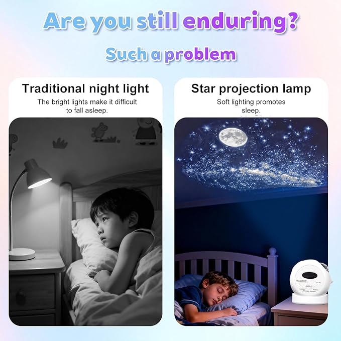 Aurora Starlight Sky Projector Night Light Features Bluetooth Music Playback & - Image 6