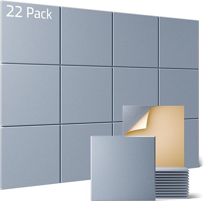 Sonicism 22 Pack Acoustic Wall Panels by Sonicism