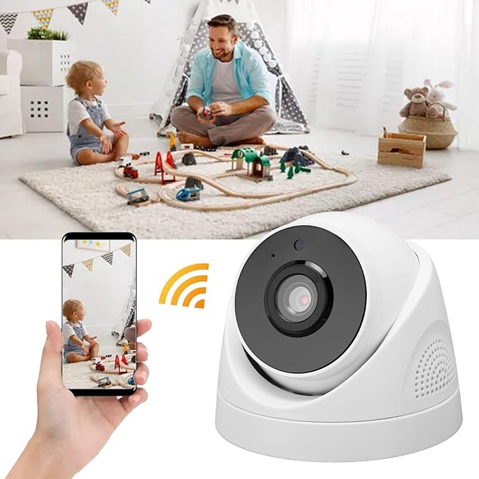 ZASCHMOY Home Security Camera, 1080P HD 2MP Indoor WiFi Surveillance Camera - Image 2