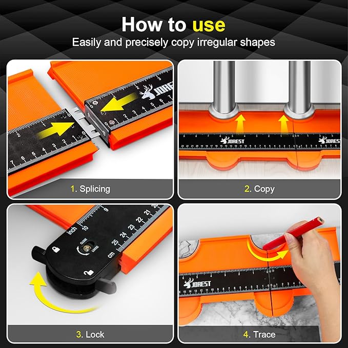 JOREST Connectable Contour Gauge, Gifts Ideas - Image 3