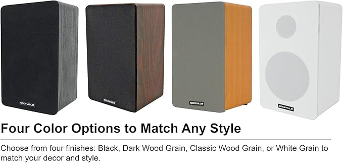 Rockville Pair RockShelf 68D V2 400W Bookshelf Speakers 8 Ohm, Kevlar Woofers - Image 6