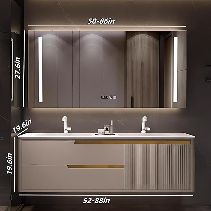 Bathroom Vanity with Double Sink - Image 2