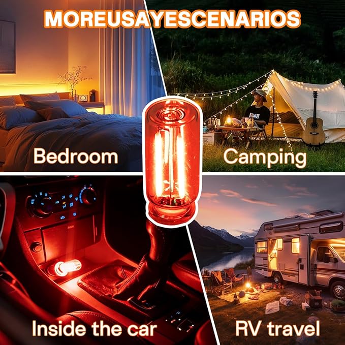 2PCS USB Car LED Interior Lights, Mini Ambient Lighting Accessories, Touch - Image 5