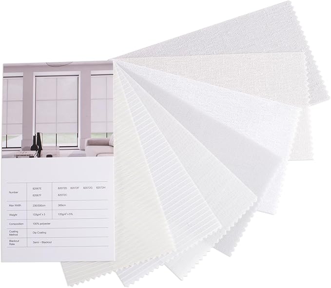 Zshine Motorized Window Blinds Fabric Samples of Blackout Light Filtering - Image 7