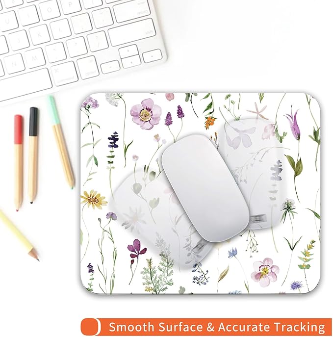 Armanza Square Mouse Pad Beautiful Flowers Plants, Personalized - Image 4
