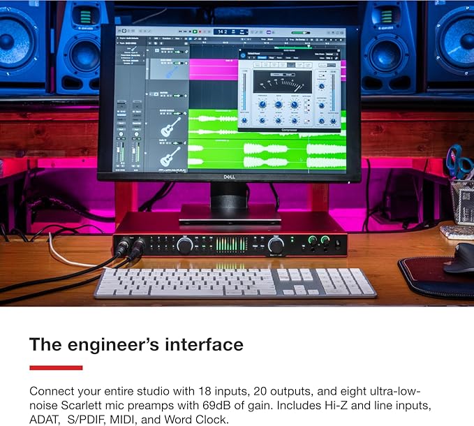 Focusrite Scarlett 18i20 4th Gen USB Audio Interface, - Image 3